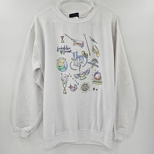 Harry potter sweatshirt sweater crew neck large white